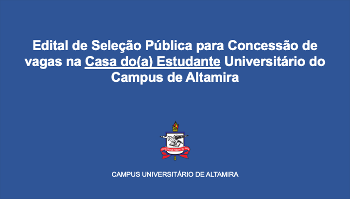 Edital - Casa dos Estudantes